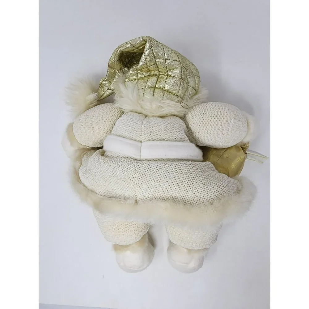 Santa‎ Claus Stuffed Plush Doll KringleClause Holding Gift That Jingles Decor